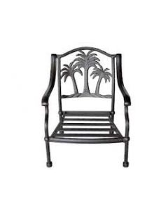 Palm Tree Cast Aluminum Club Chair - Antique Bronze