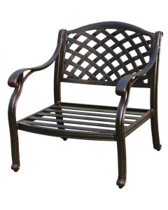 Nassau Cast Aluminum Deep Seating Patio Club Chair - Antique Bronze