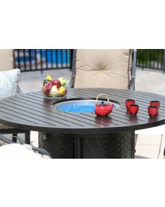 OUTDOOR PATIO 60" Round Dining Fire Table - Series 4000